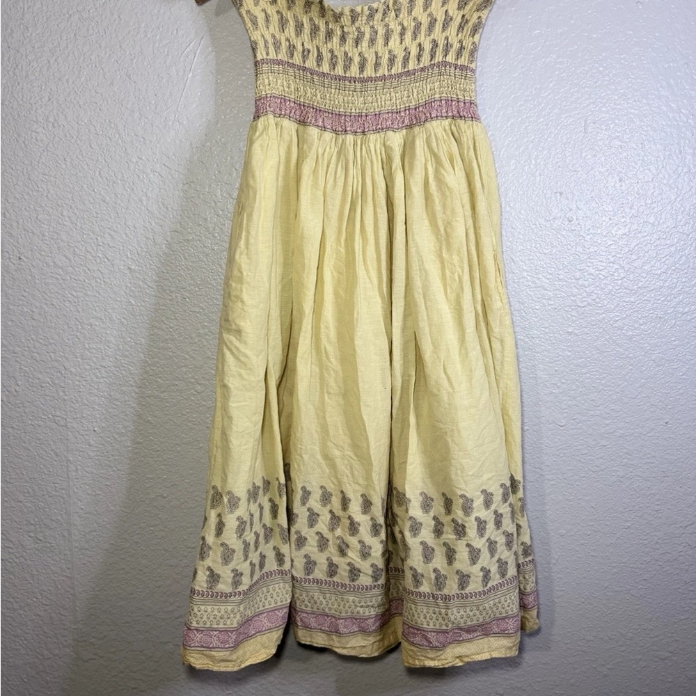 Earthbound Trading Co Strapless Boho Midi Dress Women’s Size Medium